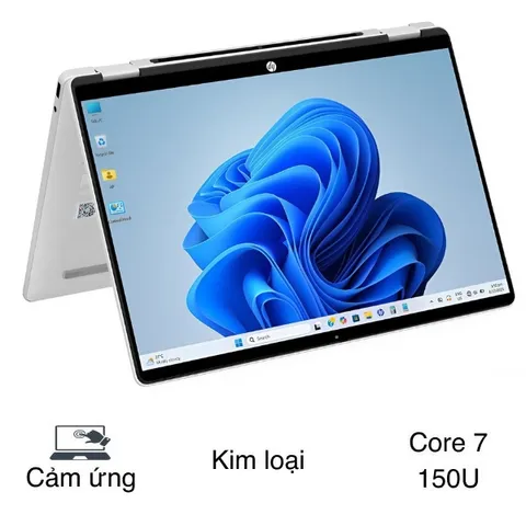 HP OmniBook 5 Flip 14 fp0055TU - BZ7Q4PA (Core 7 150U, 24GB, 512GB, WUXGA, Cảm ứng, OfficeH24, Win11)