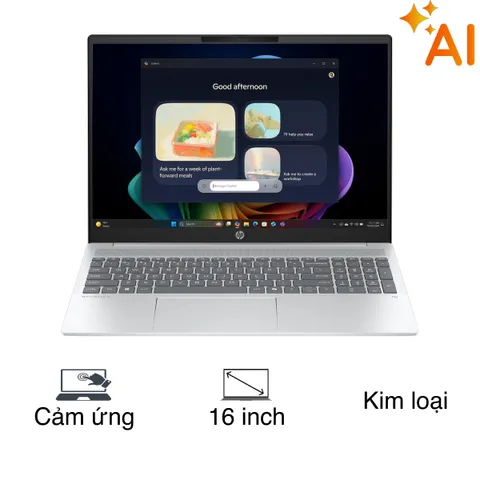 HP OmniBook 5 16 ag1066AU - BZ7S9PA (R7 Al 350, 16GB, 512GB, WUXGA, Cảm ứng, OfficeH24+365B, Win11)