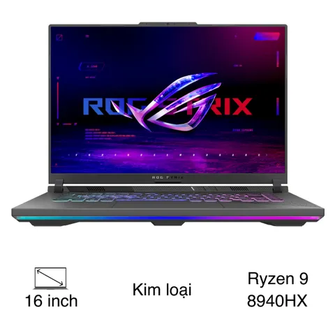 Asus Gaming ROG Strix G16 G614PH - S5101W (R9 8940HX, 16GB, 512GB, RTX 5050 8GB, WQXGA 240Hz, Win11)