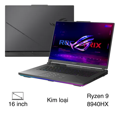 Asus Gaming ROG Strix G16 G614PM - S5181WS (R9 8940HX, 16GB, 1TB, RTX 5060 8GB, WQXGA 240Hz, OfficeH24+365B, Win11)