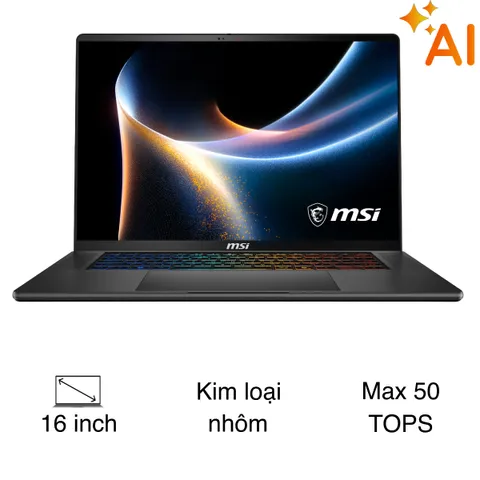 MSI Gaming Stealth 16 AI+ B3WG - 008VN (Ultra 9 386H, 32GB, 1TB, RTX 5070 8GB, QHD+ OLED 240Hz, Win11)