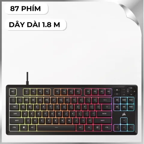Bàn Phím Có Dây Gaming Corsair K55 CORE TKL RGB/CH-9216065-NA