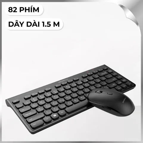 Bộ Bàn Phím Chuột Không Dây MicroPack KM-228W