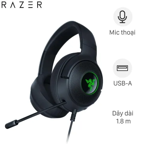 Tai nghe Chụp Tai Gaming USB Razer Kraken V3 X