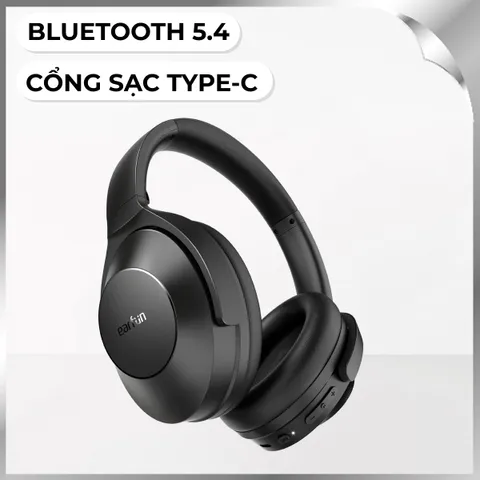 Tai nghe Bluetooth chụp tai Earfun Wave Life - Đen
