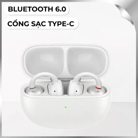 Tai nghe Bluetooth Open-Ear Earfun Clip - Trắng