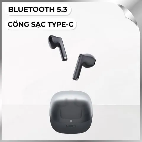 Tai nghe Bluetooth True Wireless Aukey EP-M4 TWS - Xám