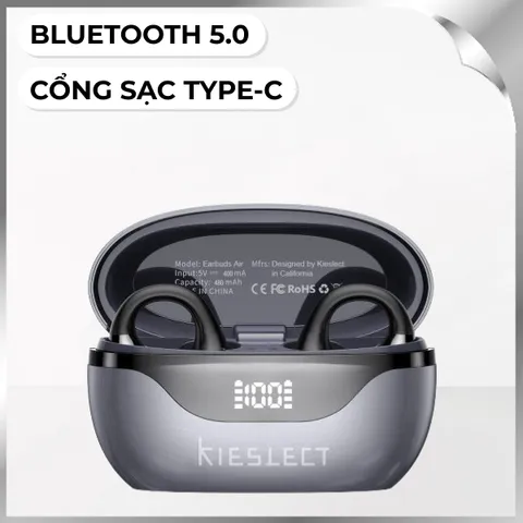 Tai nghe Bluetooth True Wireless Kieslect Earbuds Open AI feature - Đen