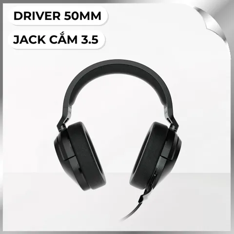 Tai nghe Chụp Tai Gaming Corsair HS55 Surround Carbon/CA-9011265-AP