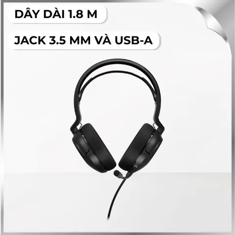 Tai nghe Chụp Tai Gaming Corsair HS35 Surround V2 Carbon/CA-9011386-AP