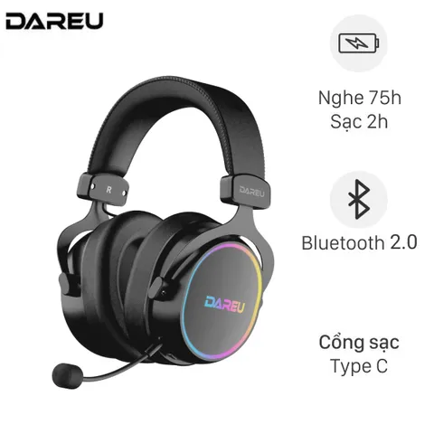 Tai nghe Bluetooth Chụp Tai DAREU EH925T