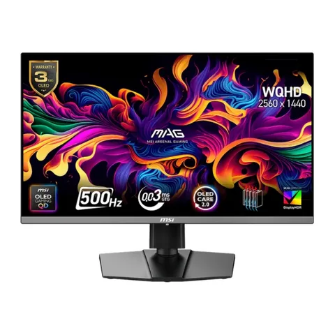 Màn hình Gaming MSI MAG 272QP QD-OLED X50 26.5 inch 2K/QD-OLED/500Hz/0.03ms