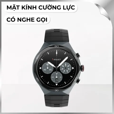 Kieslect Calling Watch Elite 2 48.6 mm dây silicone Đen