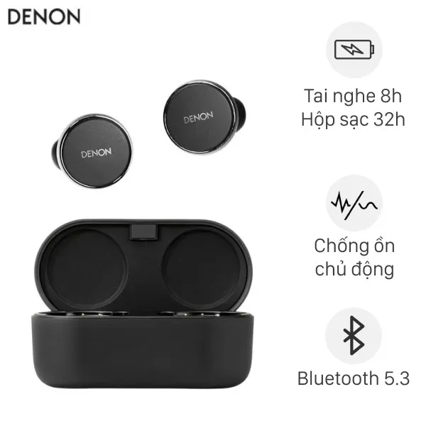 Tai nghe Bluetooth True Wireless Denon Perl Pro AHC15PLBKEM