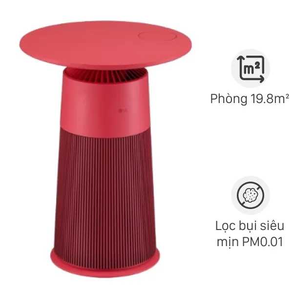 Máy lọc không khí LG PuriCare Aero Furniture AS20GPRU0 màu đỏ 28W