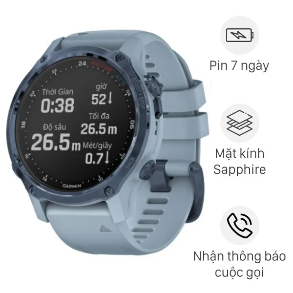 Đồng hồ thông minh Garmin Descent Mk2S 43mm