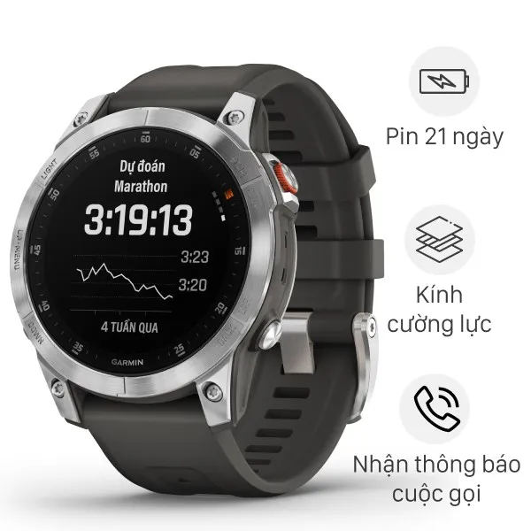 Đồng hồ thông minh Garmin Epix Gen 2 47mm Xám