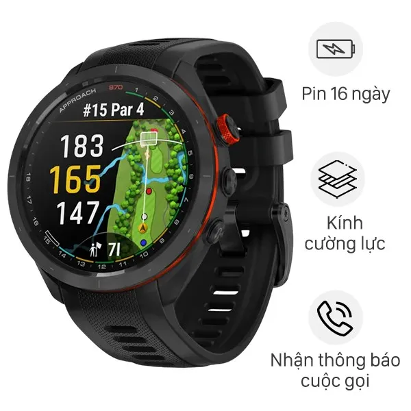 Garmin Golf Approach S70 47mm dây silicone