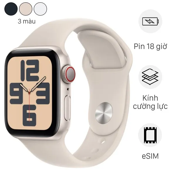 Apple Watch SE 2 GPS + Cellular 40mm viền nhôm