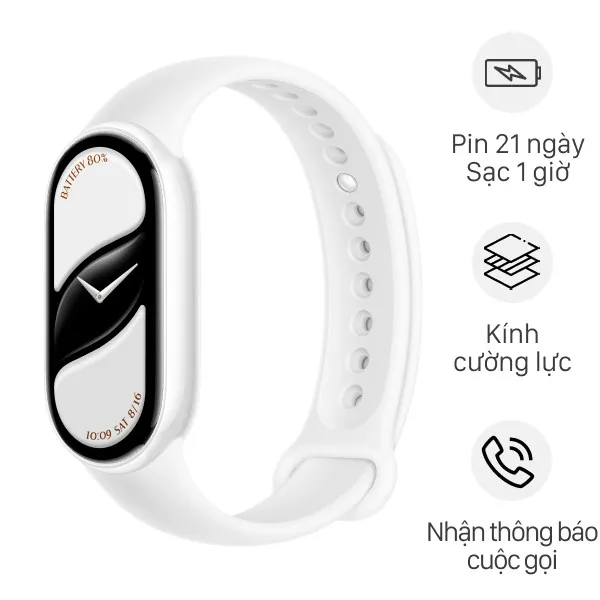 Vòng đeo tay thông minh Mi Band 10 viền gốm