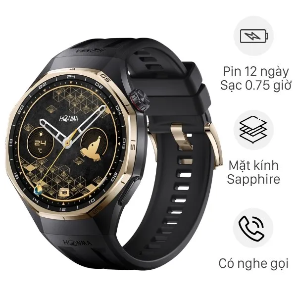 Huawei Watch GT 6 Pro Honma 46mm viền Titanium dây Fluor