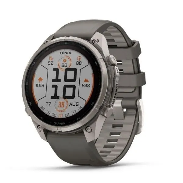 Garmin Fenix 9 Pro Solar Sapphire 47mm viền Titanium dây silicone