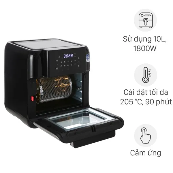 Lò chiên không dầu BlueStone 10 lít AFB-5888