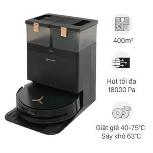 Robot hút bụi lau nhà Ecovacs Deebot X8 PRO OMNI - Đen