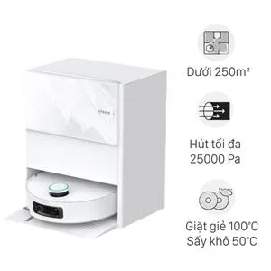 Robot hút bụi lau nhà Dreame Aqua 10 Pro Track - Trắng