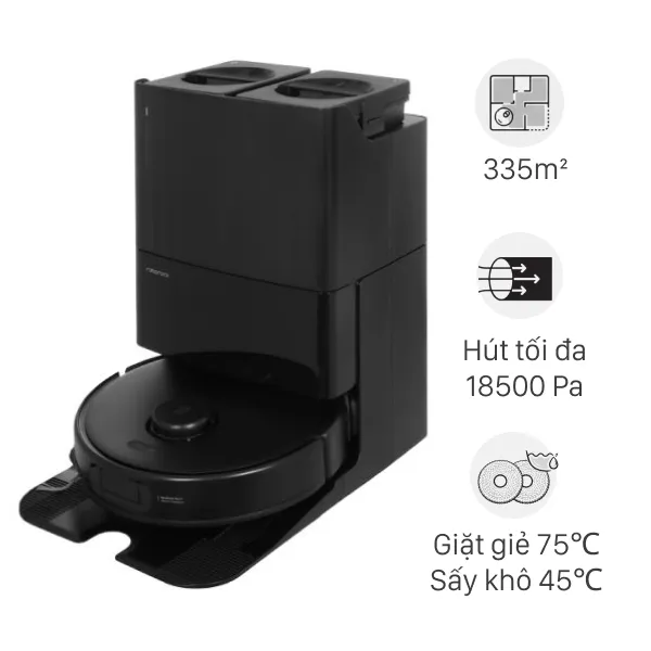 Robot hút bụi lau nhà Roborock Q Revo 5V1 - Đen