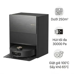 Robot hút bụi lau nhà Dreame Aqua 10 Roller Đen