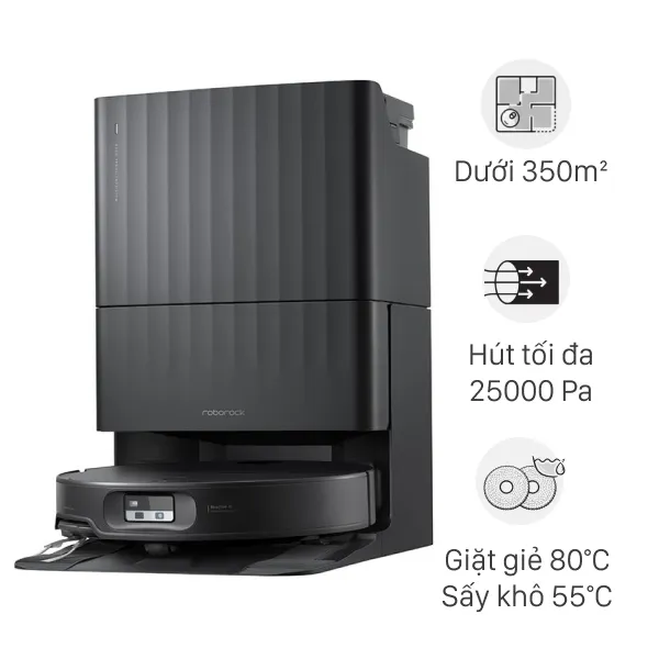Robot hút bụi lau nhà Roborock Qrevo Edge 2 - Đen