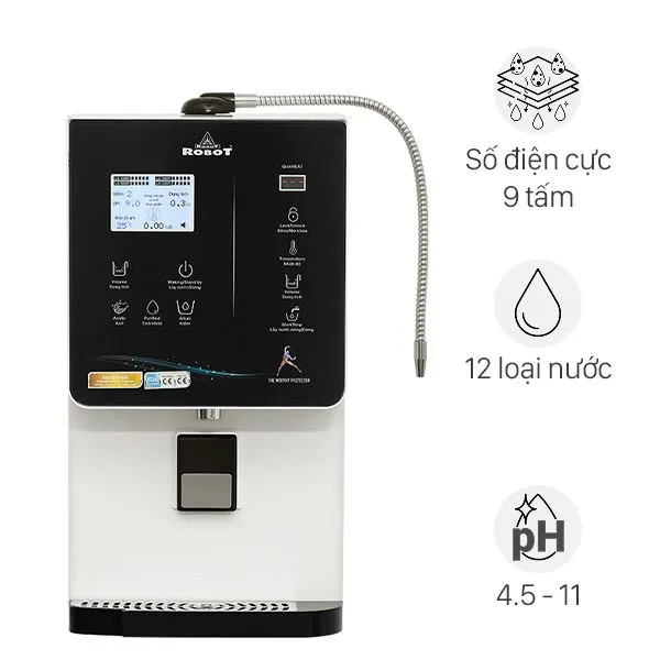 Máy lọc nước điện giải ion kiềm nóng nguội lạnh ROBOT IonKing 912X 9 tấm điện cực