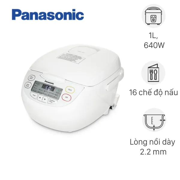 Nồi cơm điện tử Panasonic 1 lít SR-CL108WRAM