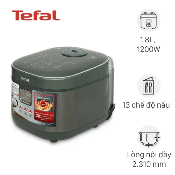 Nồi cơm cao tần Tefal 1.8 lít RK818A68