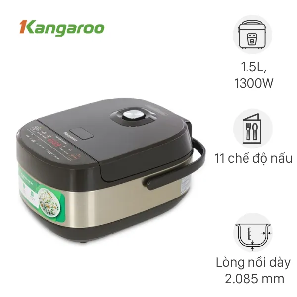 Nồi cơm cao tần Kangaroo 1.5 lít KG15RIH1