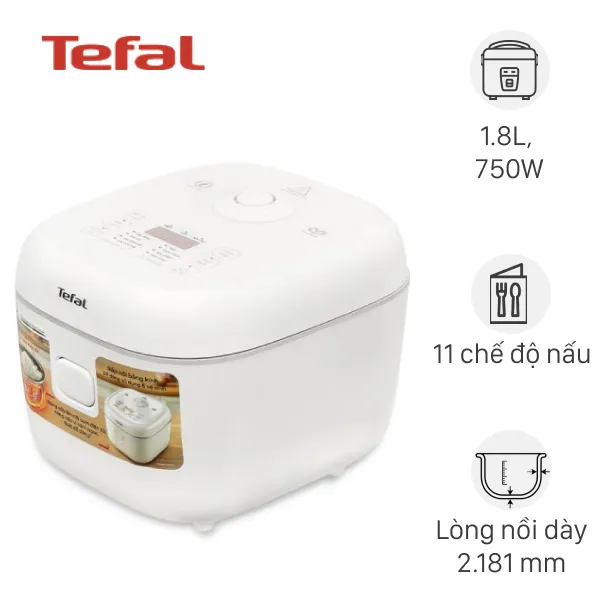 Nồi cơm điện tử Tefal 1.8 lít Delirice RK7711Y0