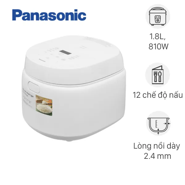 Nồi cơm điện tử Panasonic 1.8 lít SR-DL184WRA