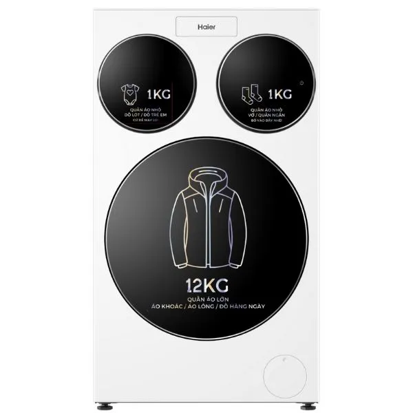Máy giặt Haier 3 lồng MultiWash Inverter 14 kg (12 kg + 2x1 kg) HW140-BD14697WU1