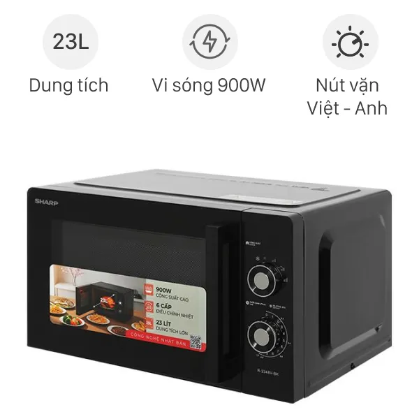 Lò vi sóng Sharp R-2348V-BK 23 lít
