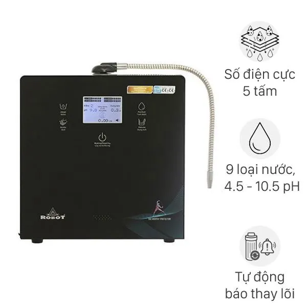 Máy lọc nước điện giải ion kiềm ROBOT IonPrince 59X 5 tấm điện cực
