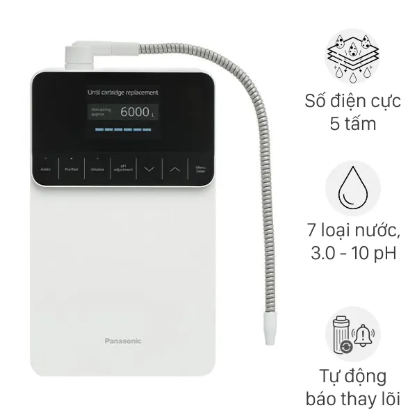 Máy lọc nước điện giải ion kiềm Panasonic TK-AS700 5 tấm điện cực