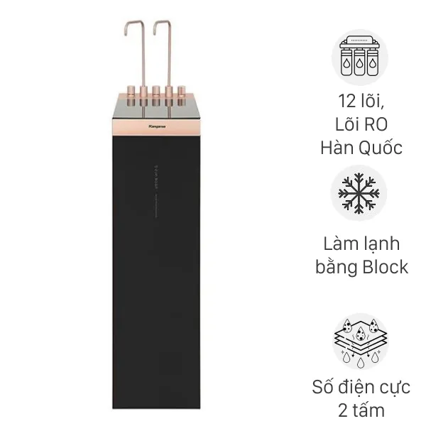 Máy lọc nước RO nóng nguội lạnh Hydrogen ion kiềm Kangaroo Sumire KGHC12A3 12 lõi