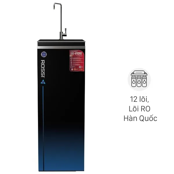 Máy lọc nước RO Hydrogen Rossi RA-75D 12 lõi