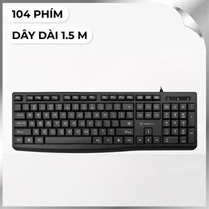 Bàn Phím Có Dây MicroPack K206