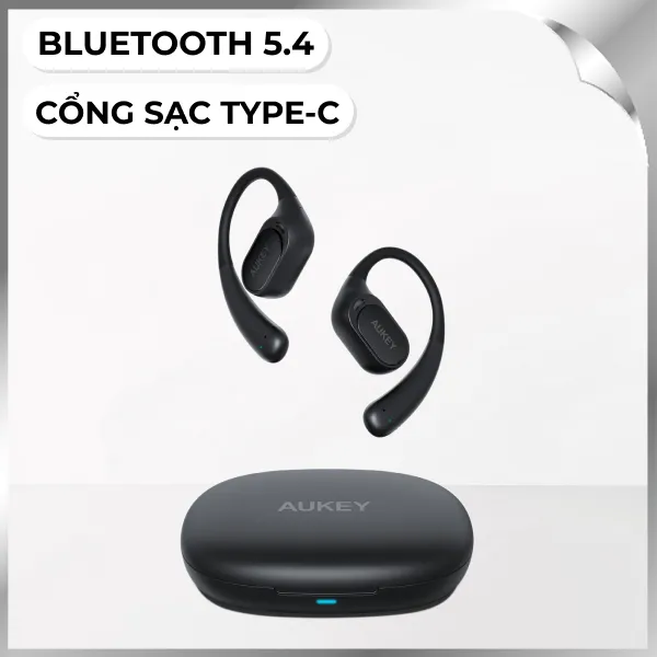 Tai nghe Bluetooth True Wireless Aukey EP-S1 OWS - Đen