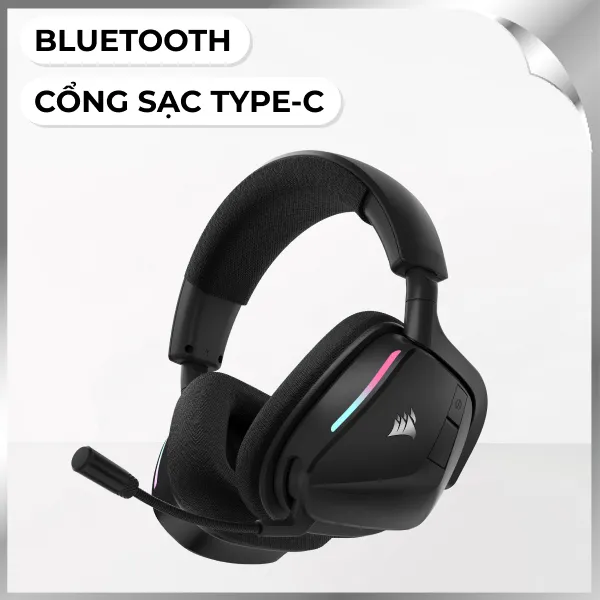 Tai nghe Bluetooth Chụp Tai Corsair VOID V2 Carbon/CA-9011379-WW