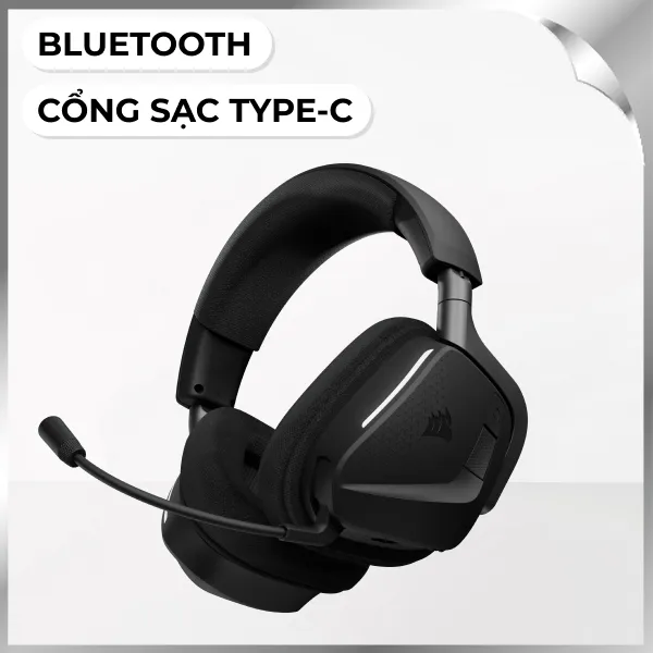 Tai nghe Bluetooth Chụp Tai Corsair VOID MAX V2 Carbon/CA-9011388-WW