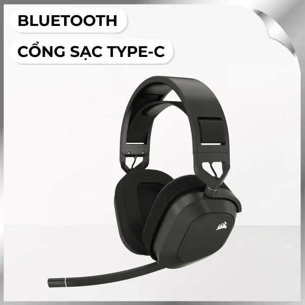 Tai nghe Bluetooth Chụp Tai Corsair HS80 MAX Steel Gray/CA-9011295-AP