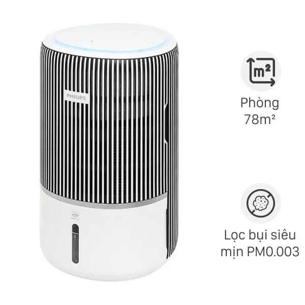 Máy lọc không khí tạo ẩm Philips AC3420/10 43W